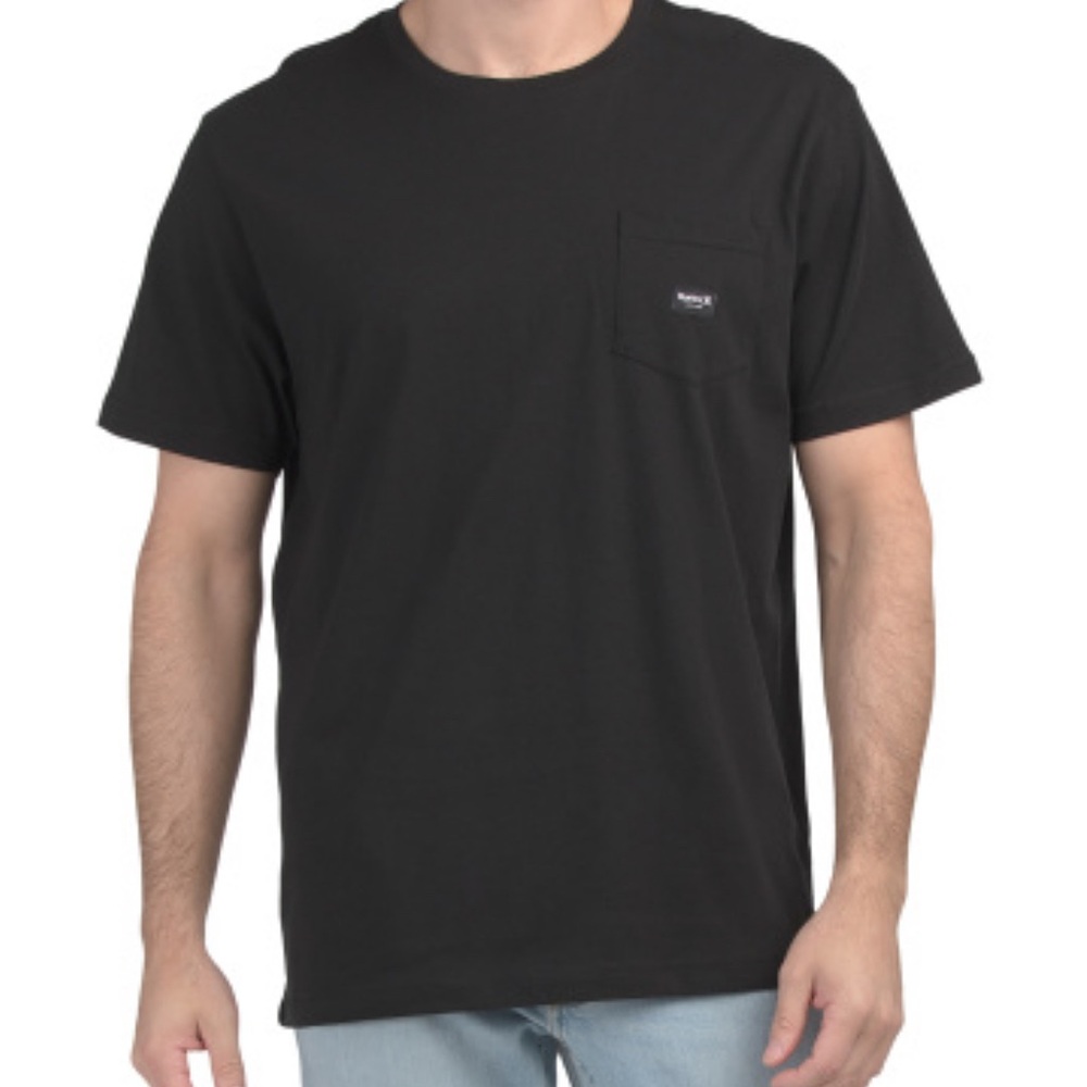 Hurley Men's Black pocket T-Shirt. Size Small